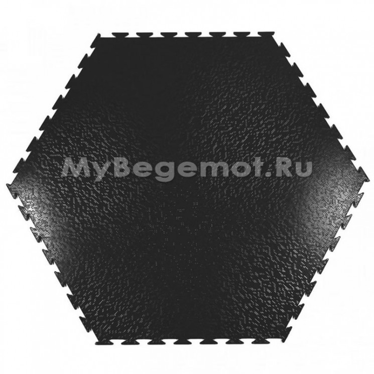 Модульное напольное ПВХ покрытие SENSOR SOTA 7 мм, RAL 9005, черный.