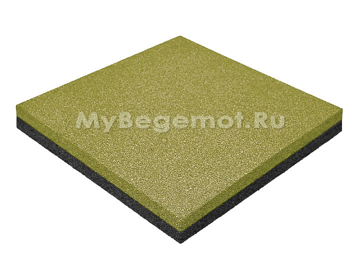 Резиновая плитка M-KORT STANDART, 500x500х60 мм, песочная
