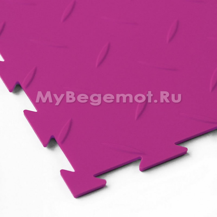 Модульное напольное ПВХ покрытие SENSOR RICE 5 мм, RAL 4010, розовый.