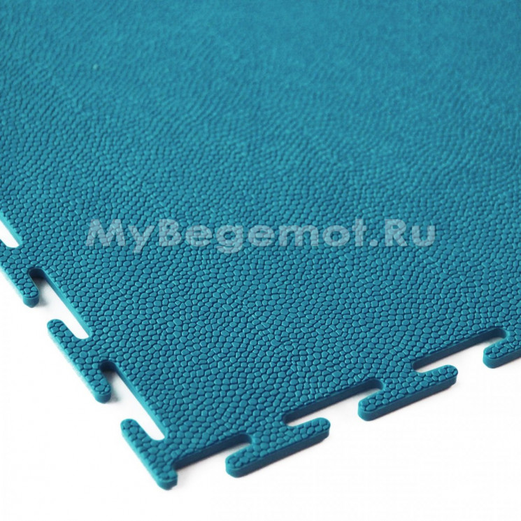 Модульное напольное ПВХ покрытие SENSOR BIT 5 мм, RAL 5021, бирюзовый.