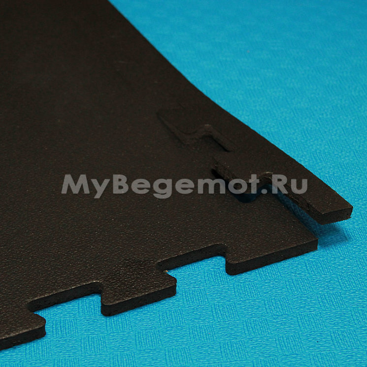 Покрытия для спортзала 100х100x1 см, 70 Shore A, черные