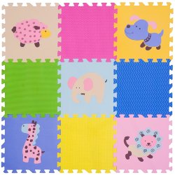 Набор мягких плиток коврик-пазл Funkids™ "Животные-10"