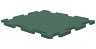 Резиновая плитка на пазлах RUBBLEX PUZZLE 1000х1000х10 мм, зеленая
