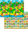 Коврик для ползания FunKids™ Medium-15 «Страна Динозавров / Азбука», двусторонний.