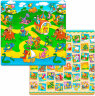 Коврик для ползания FunKids™ Small-12 «Страна Динозавров / Азбука», двусторонний.