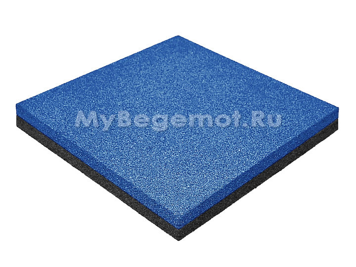 Резиновая плитка M-KORT STANDART, 500x500х20 мм, синяя